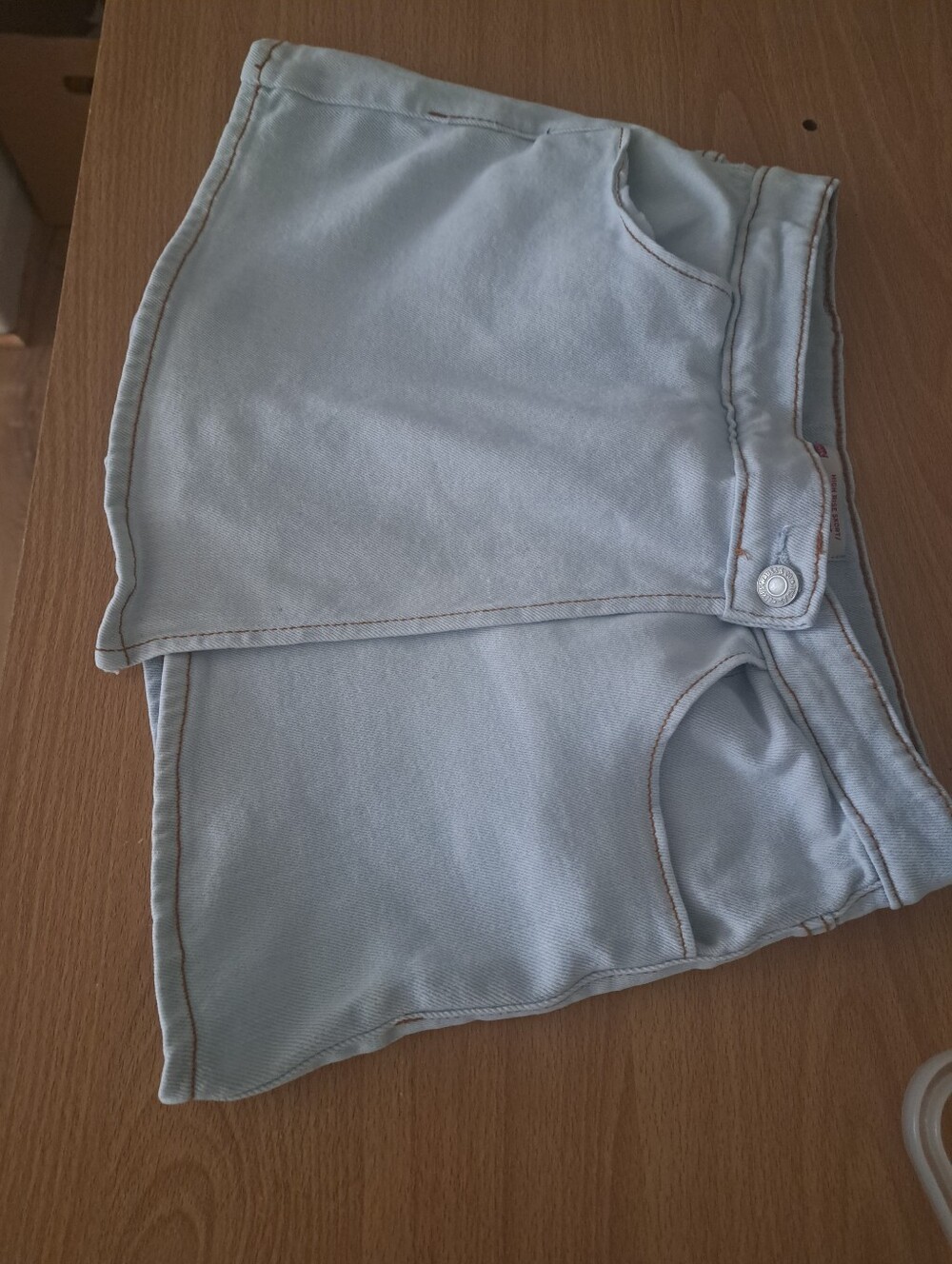 Levi's Pale Blue Kids Denim Skirt  Shorts